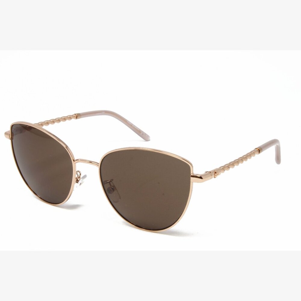 Tory Burch Women's Sunglasses TY6091 332373 Shiny Rose Gold 56mm Cat Eye NEW